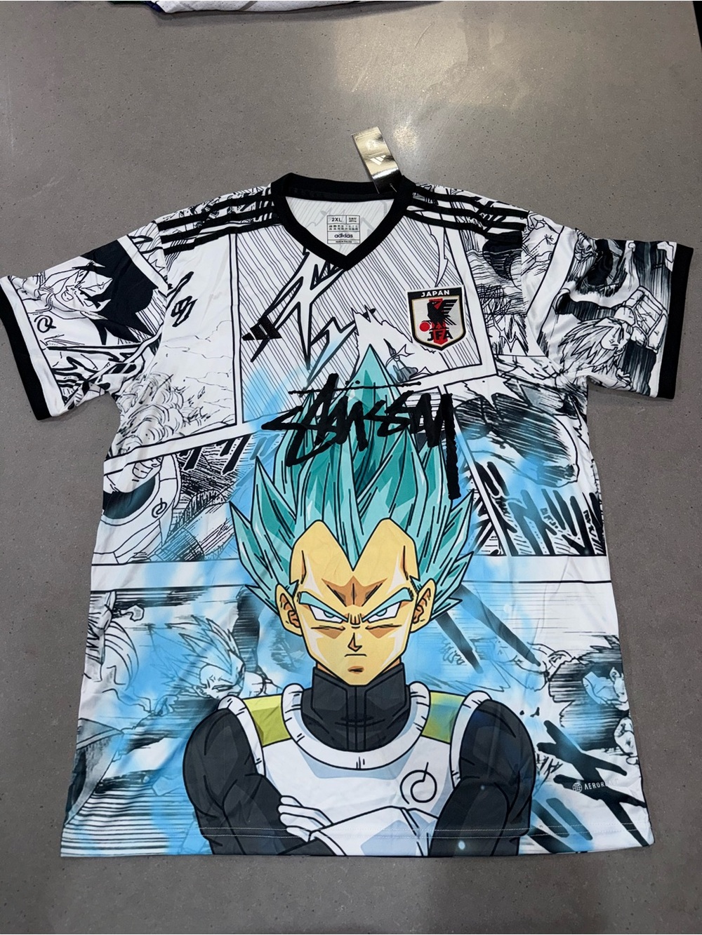 STUSSY X DRAGONBALL Z JAPAN SOCCER JERSEY SLIM FIT
